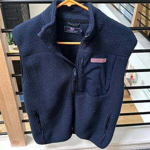 Vineyard Vines Blue Fleece Vest